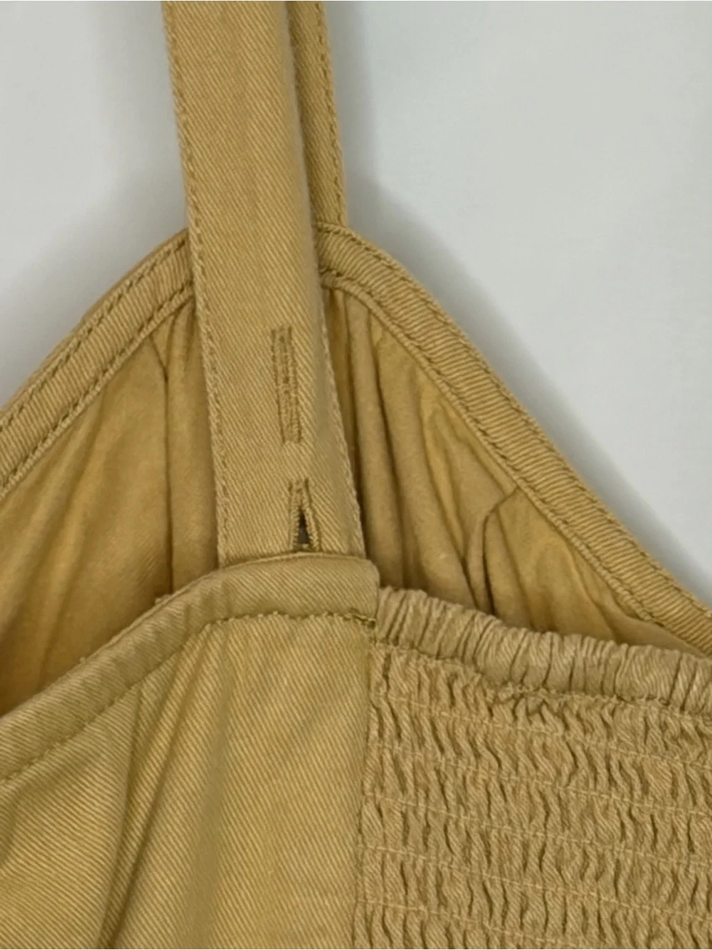 Free People Free Est Taste of Sunshine Drawstring Peplum Tunic in Tan Biscotti